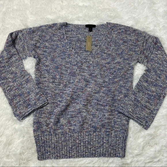 New J Crew Marled Flare Sleeve Sweater XS H8986 - Picture 4 of 9